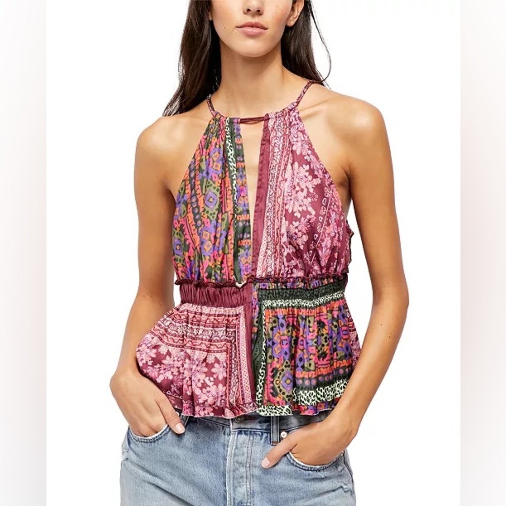 FREE PEOPLE BELLINI PATCHWORK TANK